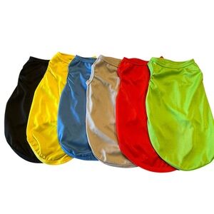 Dog Shirts Size Medium - Multicolor Bundle of 6